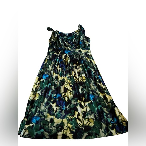 a.n.a Blue and Green Sundress - Picture 1 of 4